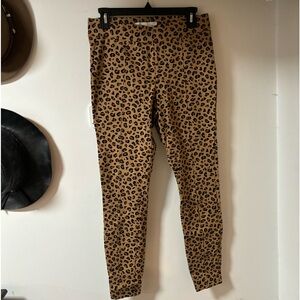 NWOT rockabilly cheetah print stretchy cigarette pants
